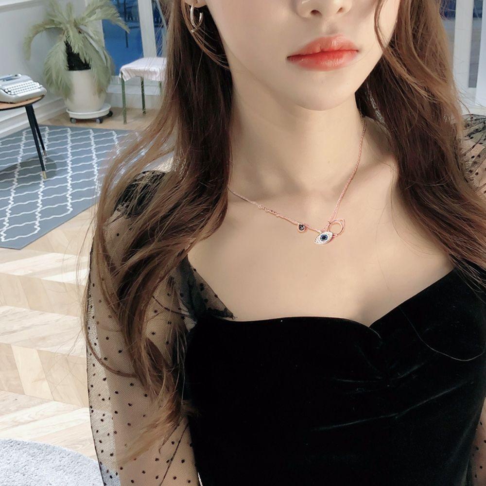 Vòng cổ Mặt Hình Mắt Quỷ Bằng Hợp Kim Phong Cách Hàn Quốc Ngọt Ngào Cho Nữ