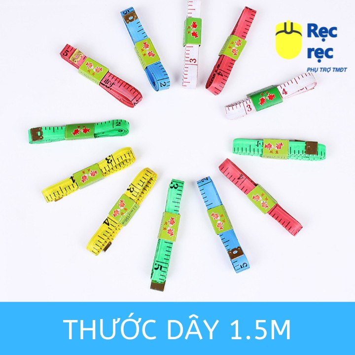 Combo 2 thước dây cuộn 1,5m - 2 hệ đo inch &amp; mm