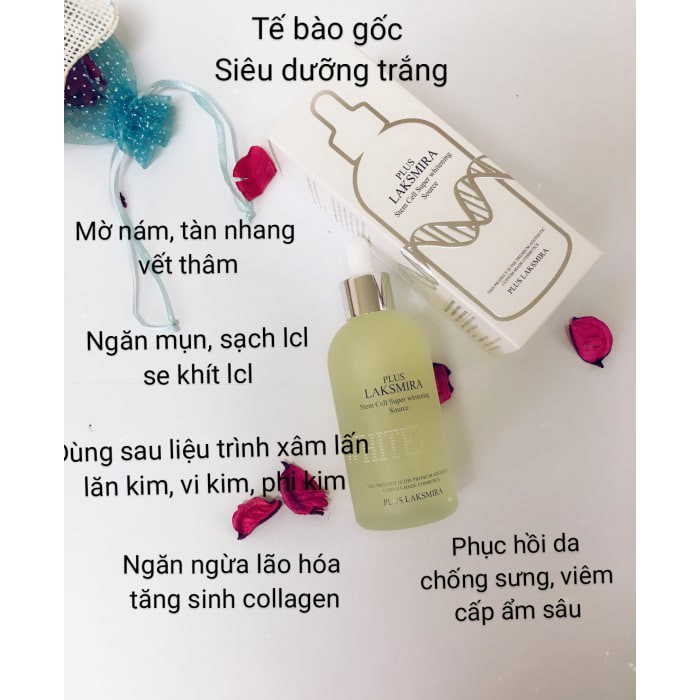 Tinh chất dưỡng trắng, căng bóng tế bào gốc Plus Laksmira 100ml