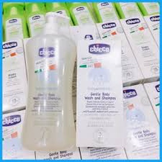 Sữa tắm gội Chicco chai 200ml và 500ml cho bé