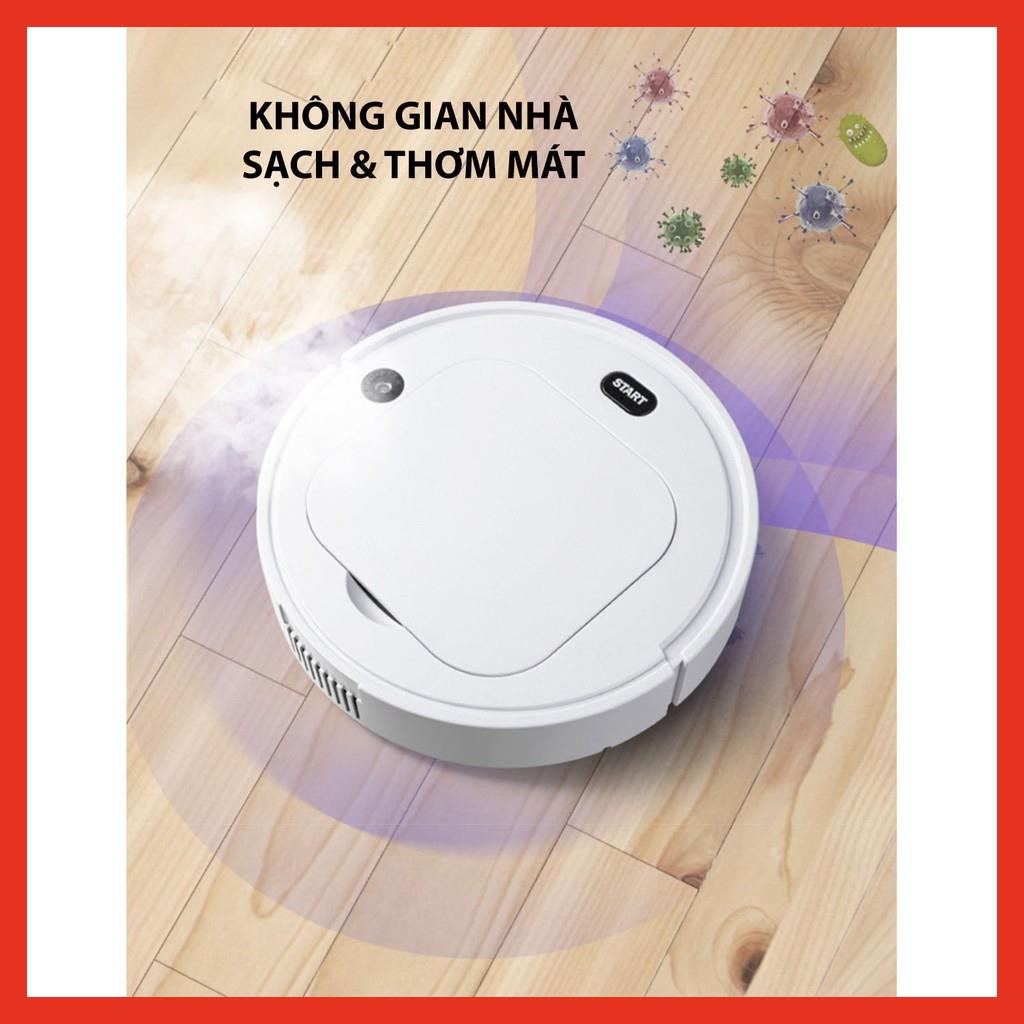 Máy hút bụi Robot hút bụi Sweep & Clean 5 trong 1 Hút bụi, quét nhà, lau nhà, xông tinh dầu, đèn UV