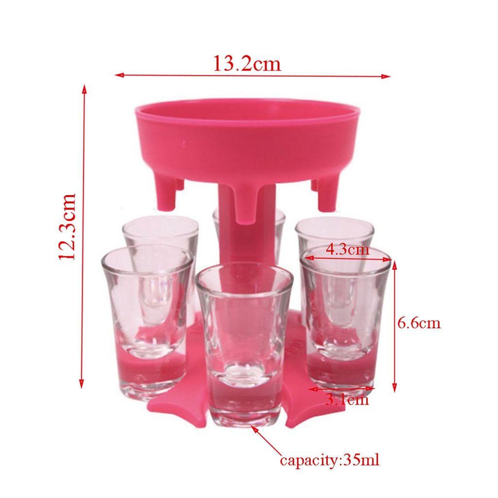 AUGUSTINA Phễu Rót Rượu 6 Ống Cho Bartender