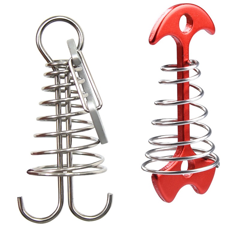 Set 10 Móc Lò Xo Hình Bạch Tuộc Dạng Xoắn Tiện Dụng Khi Đi Cắm Trại