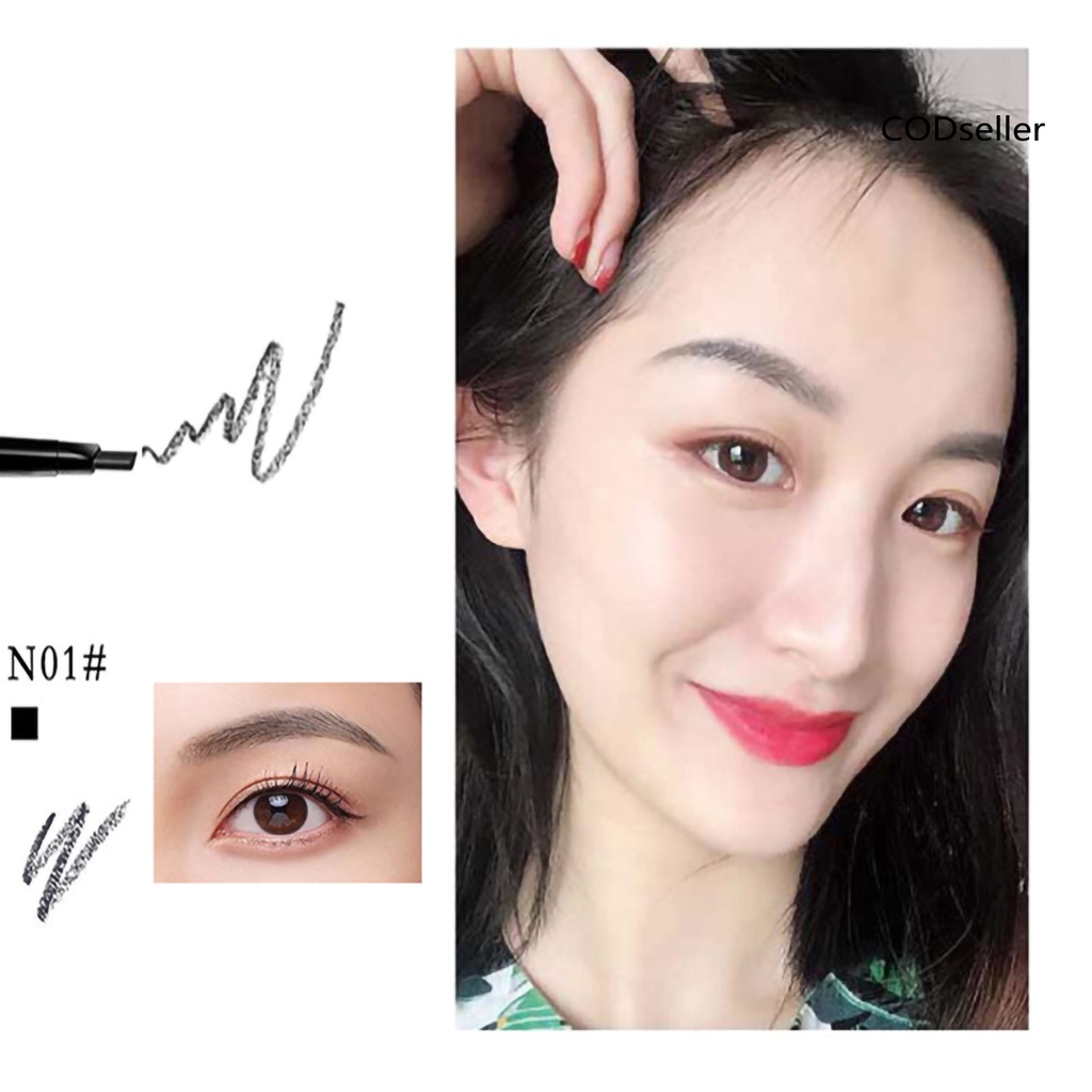 Bút chì vẽ lông mày hai đầu xoay tự động không nhòe cho nữ