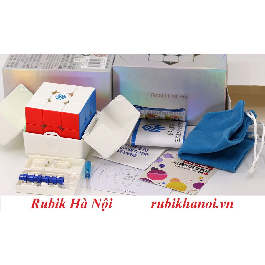 Rubik 3x3 Gan 11M Pro Có Nam Châm Điều Chỉnh. Định Vị Đa Hướng Cao Cấp Nhất