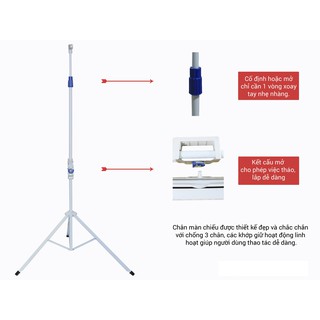 Màn chiếu 3 chân Apollo - Prima 120 inch ( 2m13 x 2m13 )