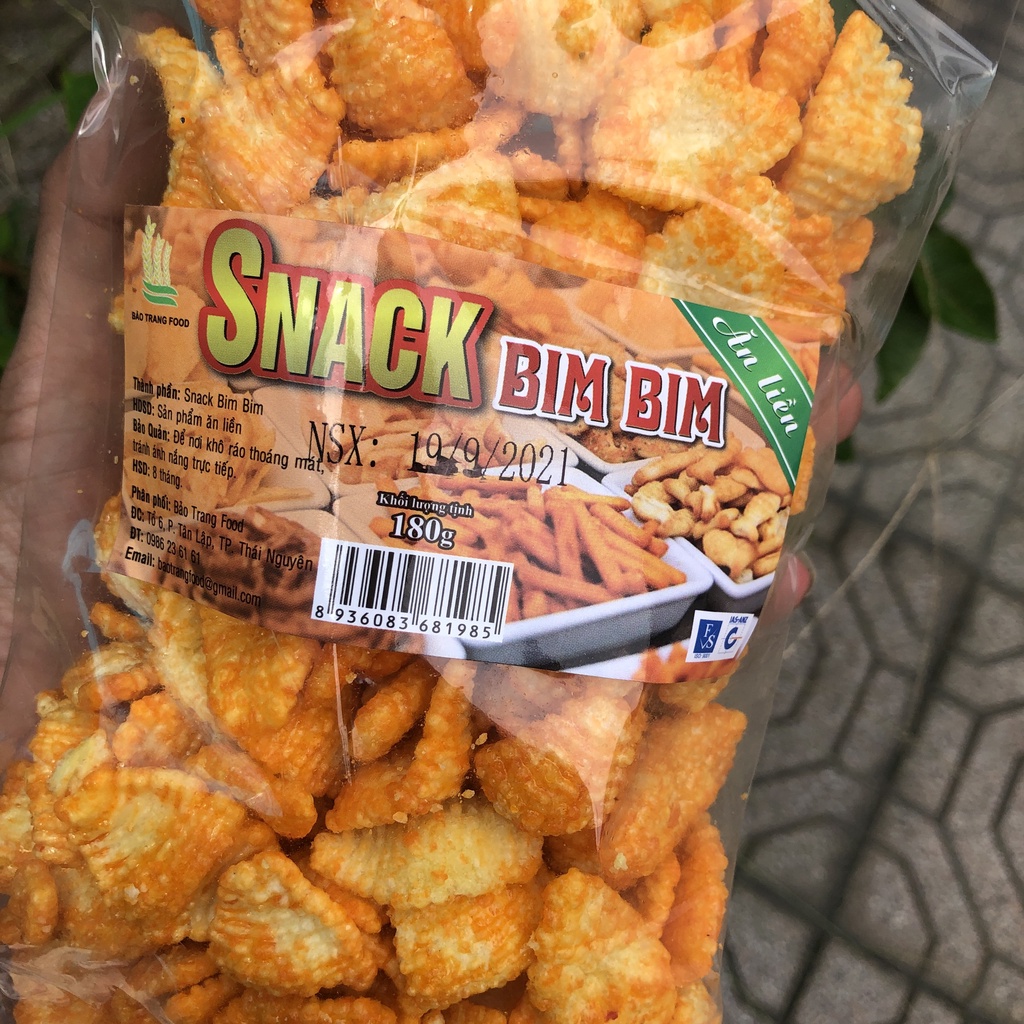 Bim bim Sò Cay Snack Sò cay Sấy Giòn 160g (Giòn ngon - Đậm vị) Ăn Vặt Tuổi Thơ IMINT FOOD