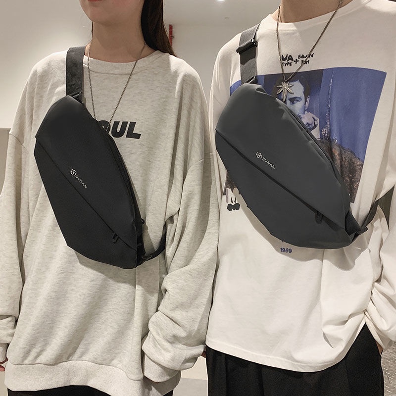 Túi Canvas Đeo Chéo Ngực Thiết Kế Đơn Giản Thời Trang