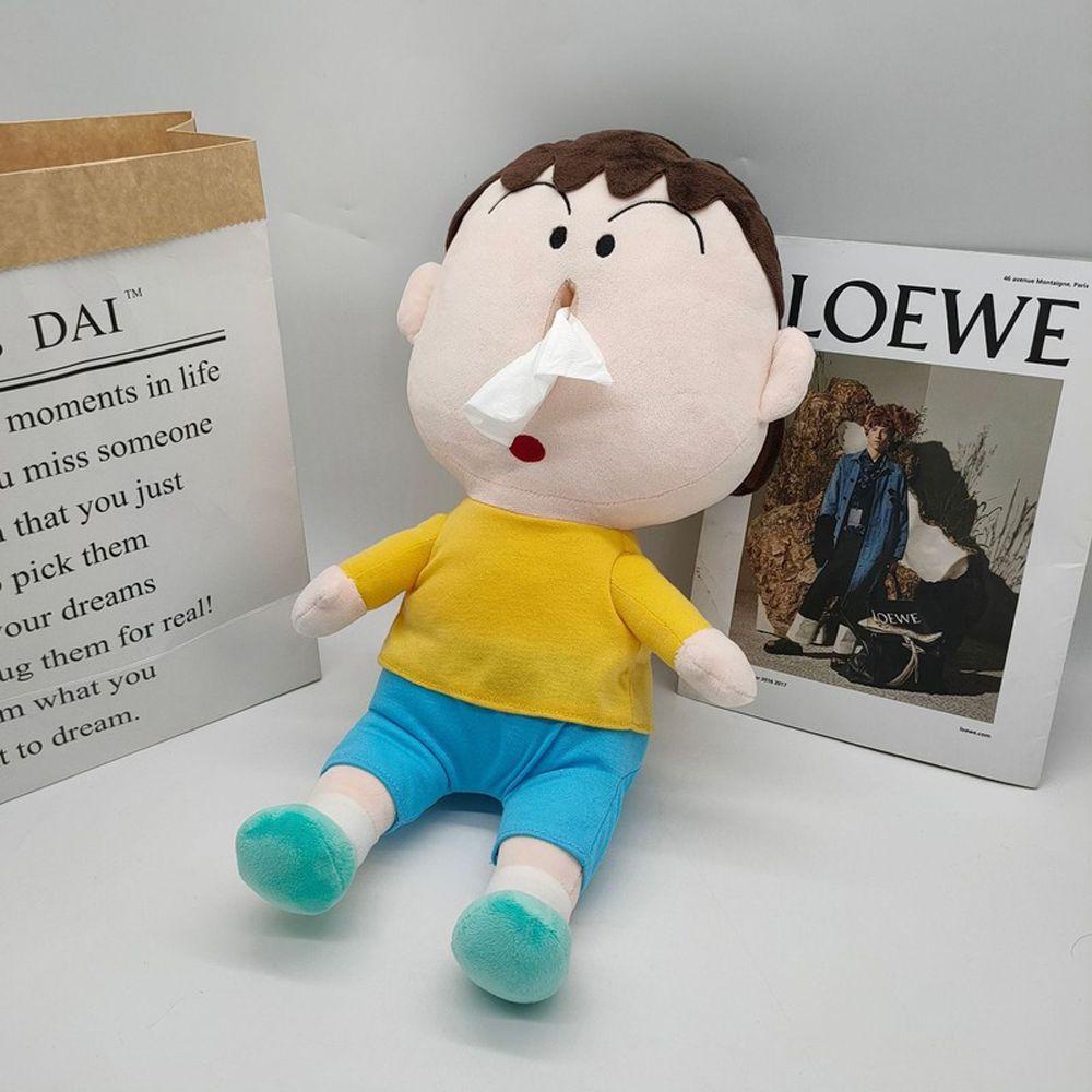 DARNELL Búp Bê Nhồi Bông Hình Cậu Bé Bút Chì Shin-chan Hoạt Hình Mềm Mại Trang Trí Nhà Cửa