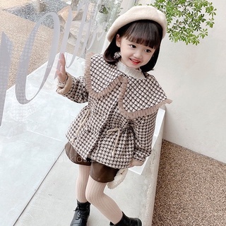 Áo khoác dạ cổ viền ren