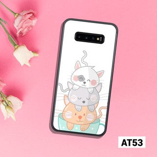 Ốp lưng Samsung in hình mèo cute cho S10 - S10 PLUS