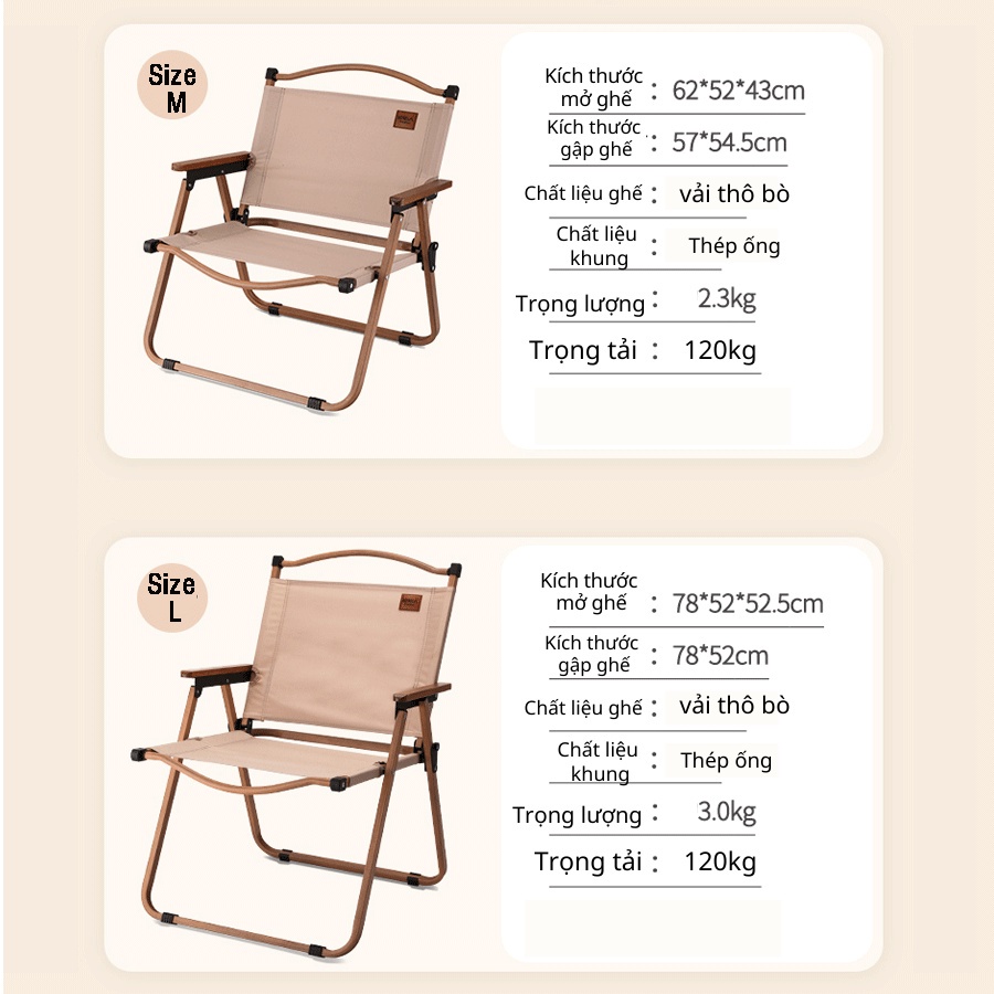 Ghế xếp du lịch gấp gọn mini, ghế gấp dã ngoại thư giãn tiện lợi, chắc chắn