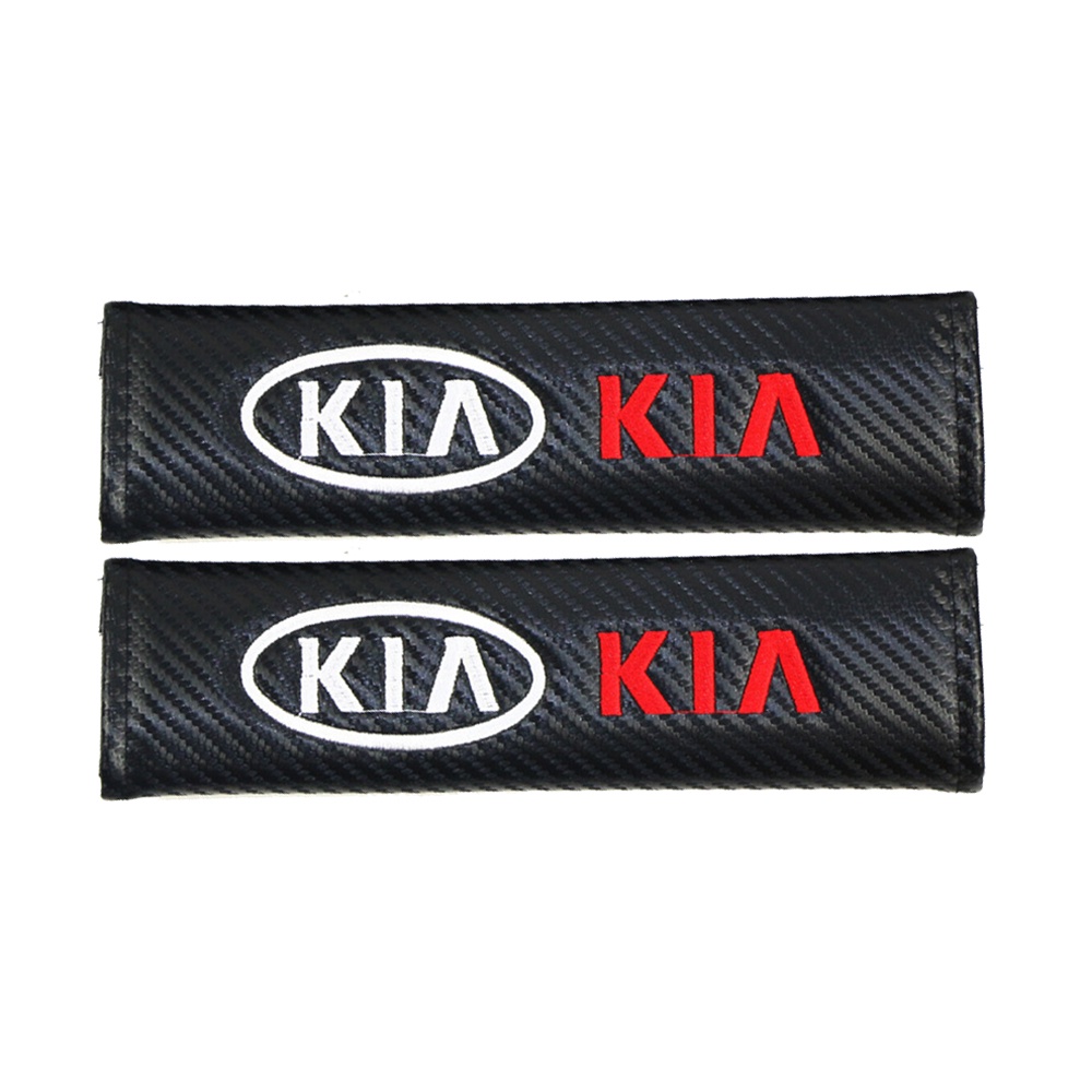 GTIOATO Sợi Carbon BọC DâY An ToàN Xe HơI ChốT CàI DâY An ToàN Xe Ô Tô Đệm Bọc Dây Đai An Toàn Xe Hơi DâY Đai An ToàN Ô Tô Phụ KiệN Ô Tô Cho KIA Morning Seltos Sonet Carens Soluto Sedona K3 Forte Sorento Rondo Carnival K5 Rio Stonic