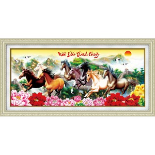 Tranh thêu chữ thập MÃ ĐÁO THÀNH CÔNG 88947(101x48cm) chưa thêu 5d lp5092