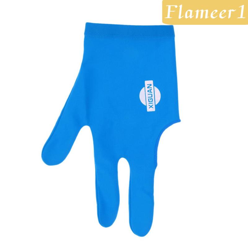[Flameameer1] Găng Tay Trái / Phải Chơi Bida Ba Ngón Màu Xanh Dương
