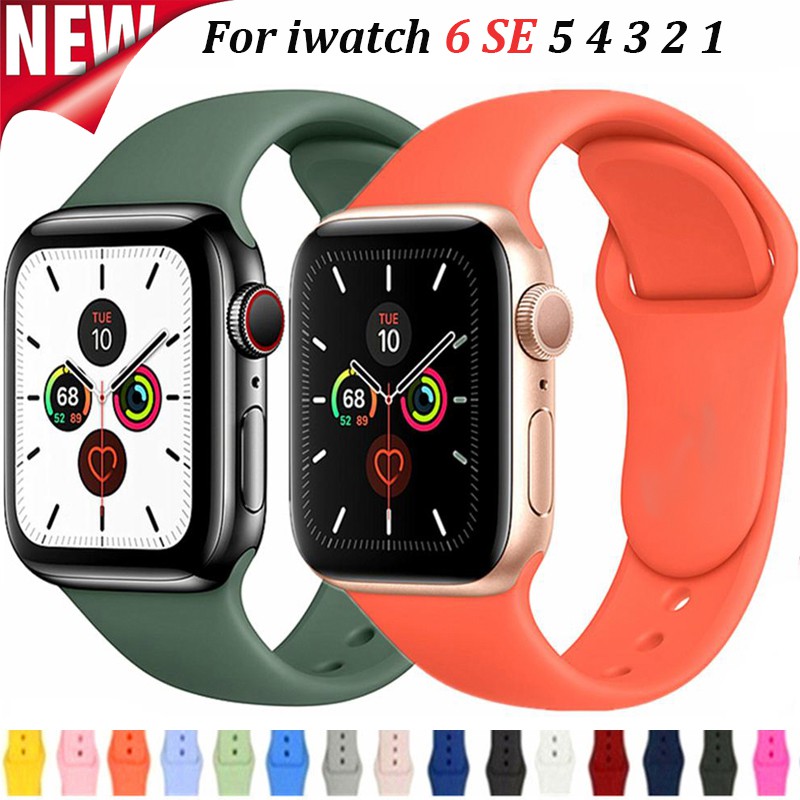 Dây Silicone Khóa Kim Loại Cho Đồng Hồ Apple 42mm / 38mm 3 2 1