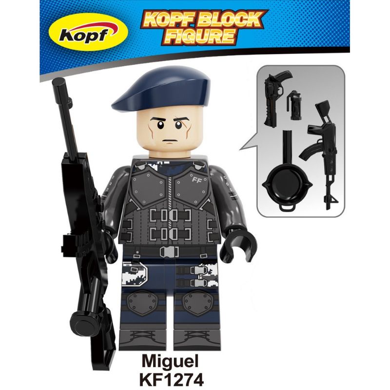 lego Minifiguers các nhân vật game free fire đầy đủ trang bị tuyệt đẹp mô hình nhân vật free fire