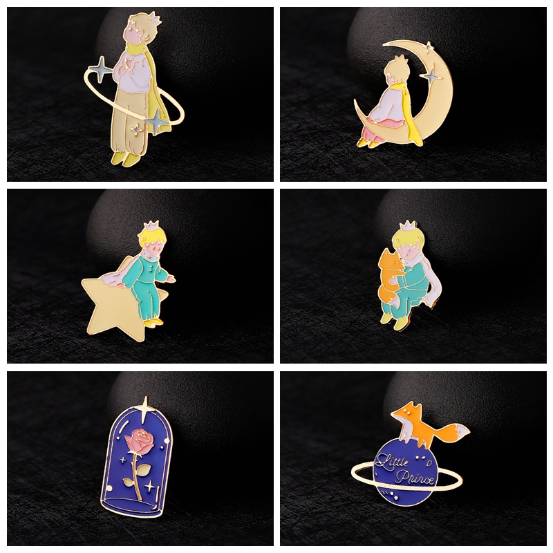 Huy Hiệu Cài Áo Kim Loại Họa Tiết Hoạt Hình Sáng Tạo Dành Cho Nam Nữ