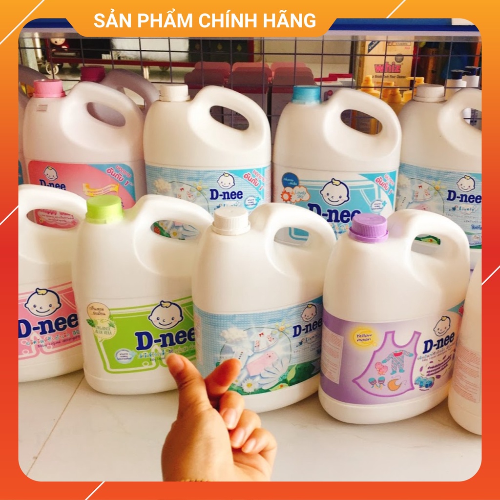 Nước Giặt D-NEE 2IN1 Max công nghệ Thái 3800ml chính hãng (chuyên phân phối) Siêu Thơm - Phù hợp mọi loại vải