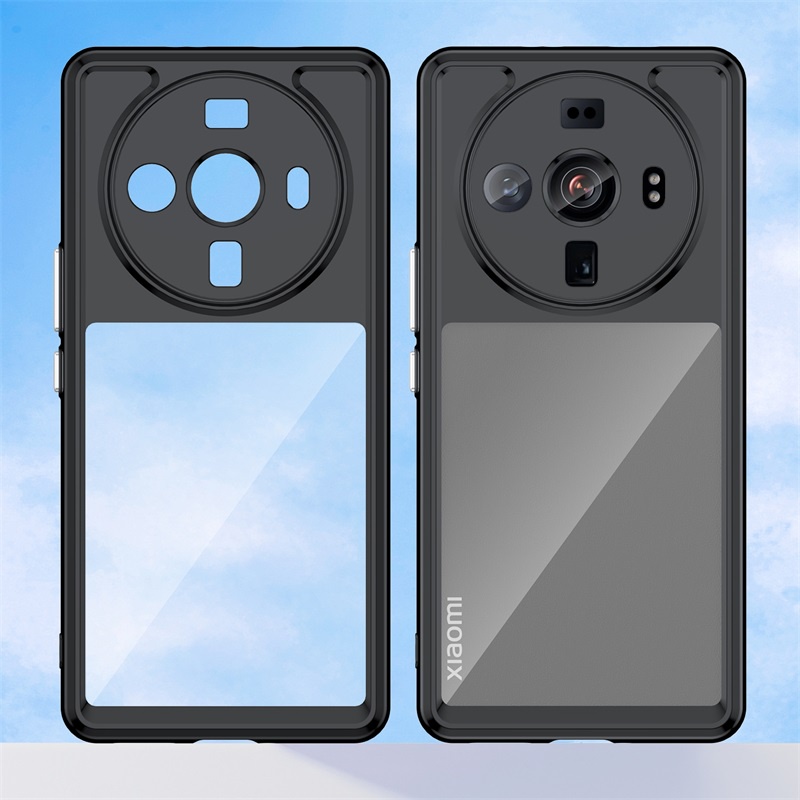 Ốp Điện Thoại PC + Silicone Trong Suốt Chống Sốc Cho Xiaomi 12 S 12S Ultra 12X Pro Lite 5G
