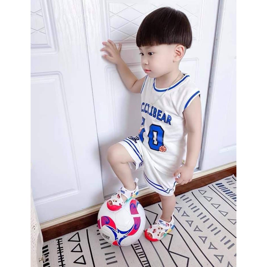 SALE BỘ THỂ THAO 3 LỖ CHẤT COTTON PHA THÔNG HƠI THOÁNG MÁT CHO BÉ