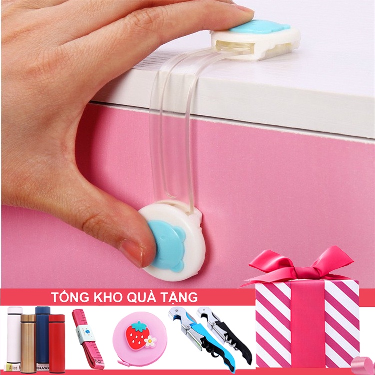 Dây Khóa Đai Nẹp Gài Cạnh Tủ, Cạnh Bàn, Tủ Lạnh, Ngăn Kéo Cửa - Chống Trẻ Em Mở Nghịch Kẹp Tay Tai Nạn