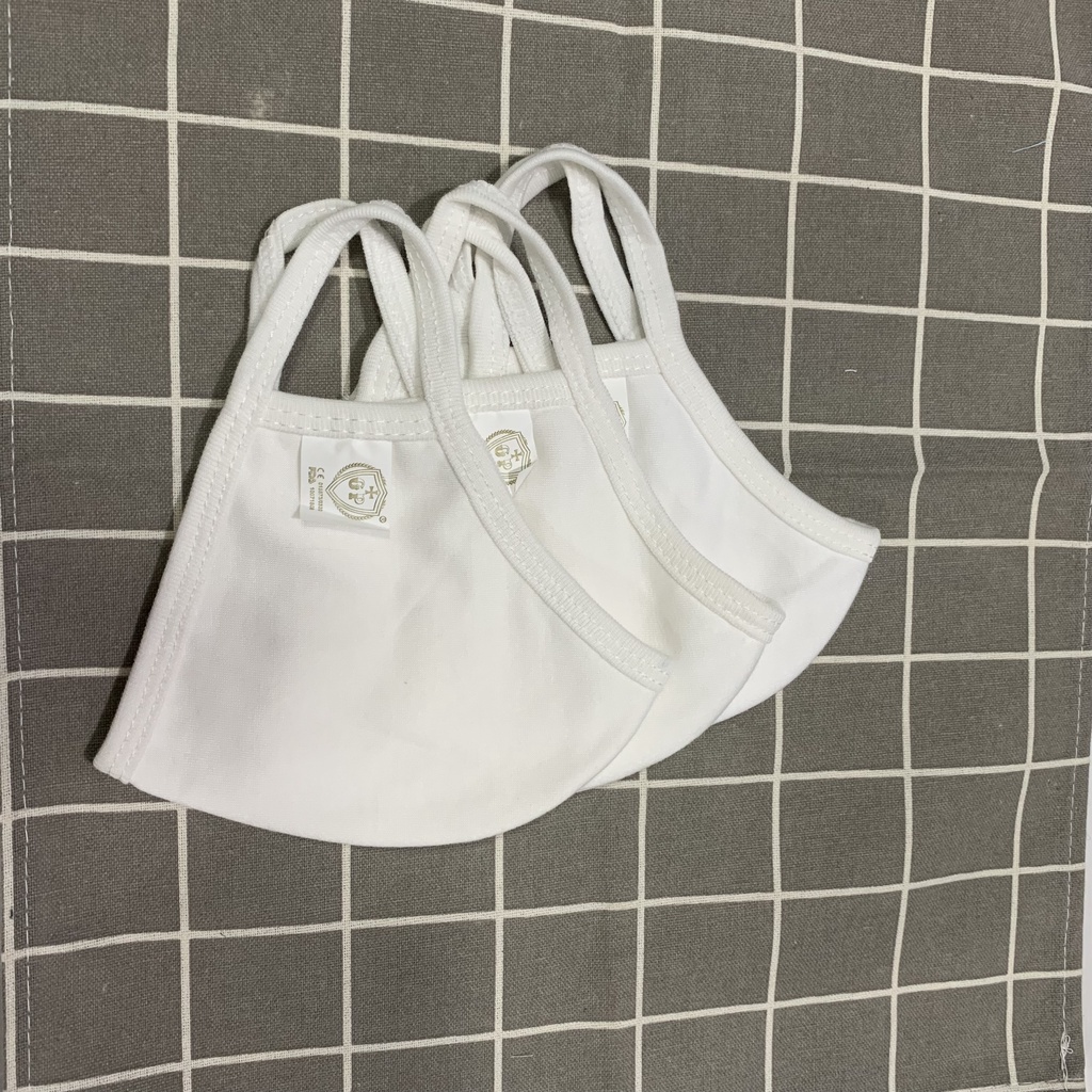 Khẩu trang vải chất cotton mềm mịn không bai không xù (Gói 10 cái)
