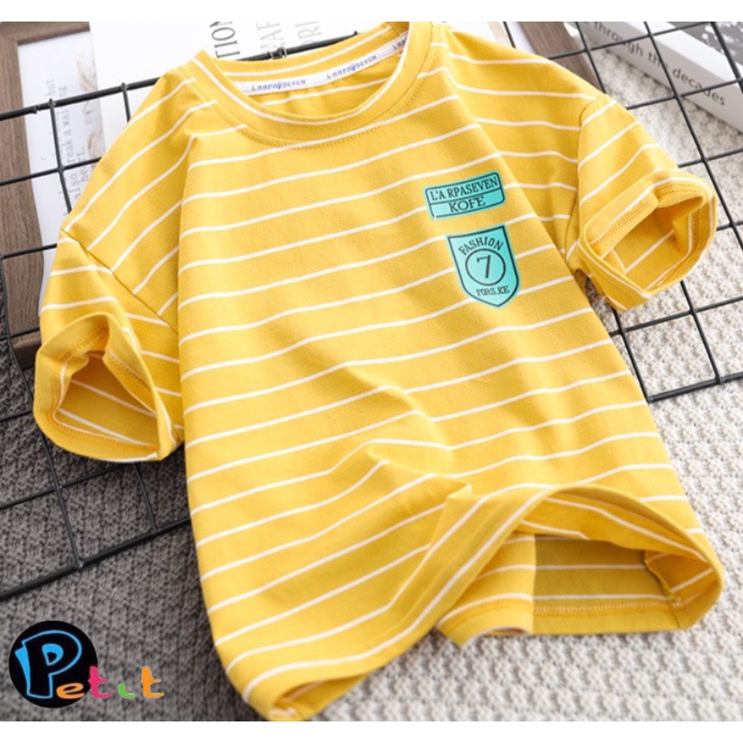 ÁO THUN SỌC SỐ 7 CHO BÉ TRAI