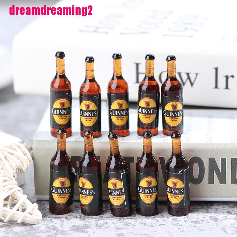 Set 10 Chai Rượu Mini Tỉ Lệ 1 / 12 Trang Trí Nhà Búp Bê