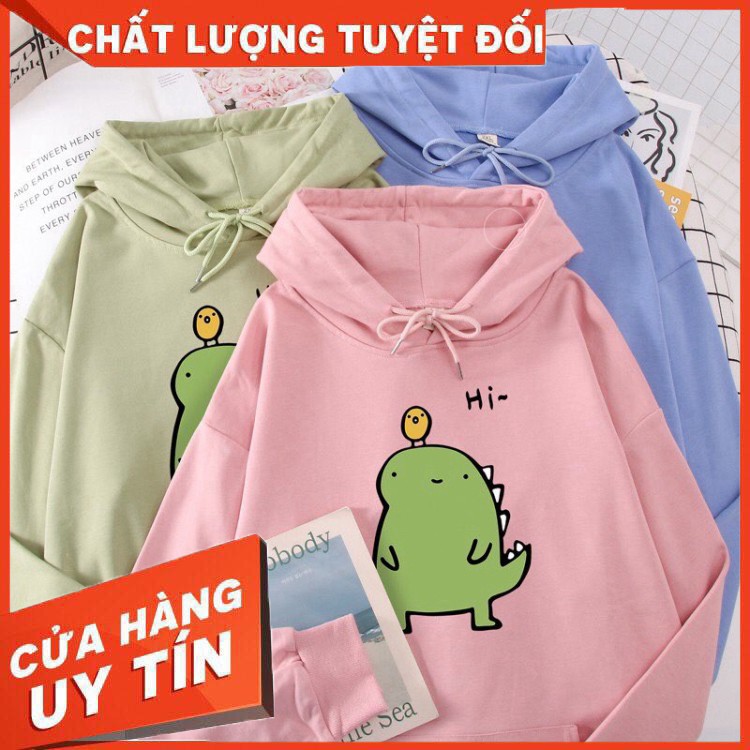 Áo hoodie khủng long Unisex
