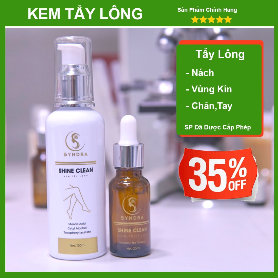 Kem Tẩy Lông Nách Shine Clean 120ml -Triệt Lông Vĩnh Viễn Vùng Kín | BigBuy360 - bigbuy360.vn