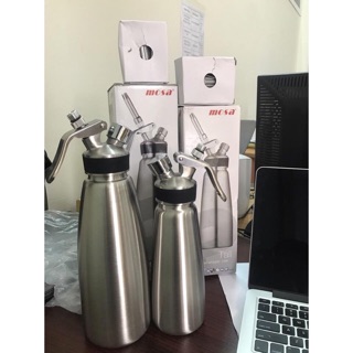 Bình xịt kem tươi Mosa chất liệu inox 500ml-1000ml