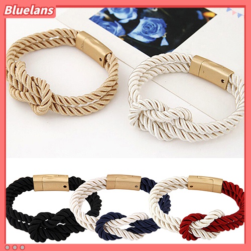 Vòng Tay Dây Thừng Khoá Nam Châm Cho Nam Và Nữ