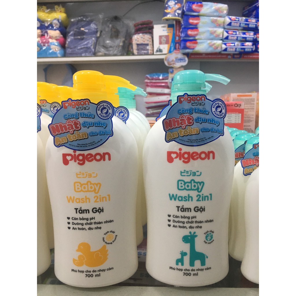 SỮA TẮM GỘI PIGEON XANH VÀNG 700ML