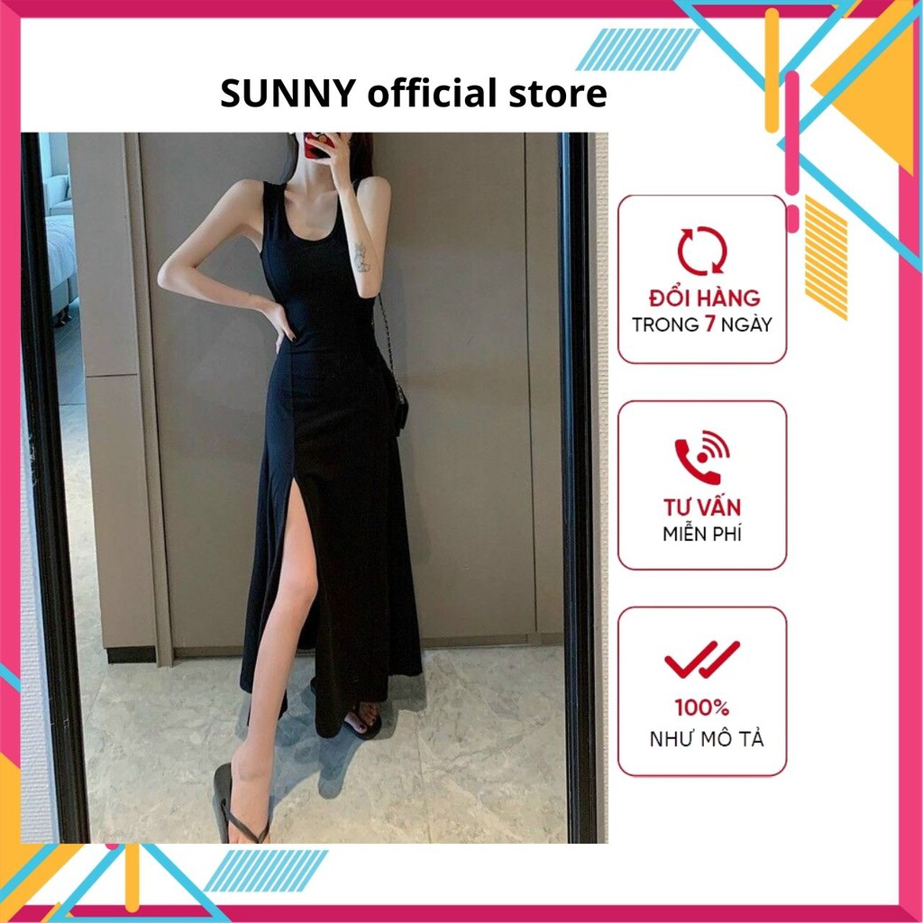 Váy Maxi Đi Biển, Maxi Body Thun Màu Đen - Đầm Thun Dài Du Lịch - Maxi Dress Siêu Đẹp Siêu Sang