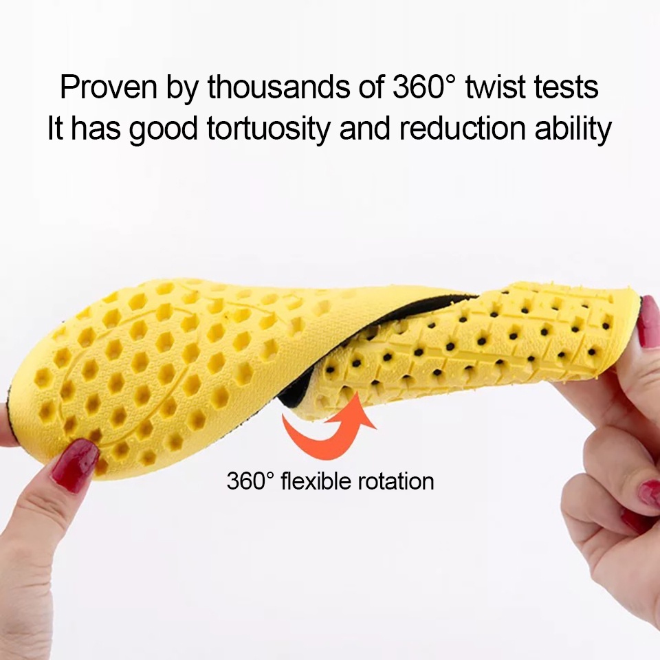 1 Cặp Đế Lót Giày Thể Thao Thoáng Khí Chống Sốc Vô Hình