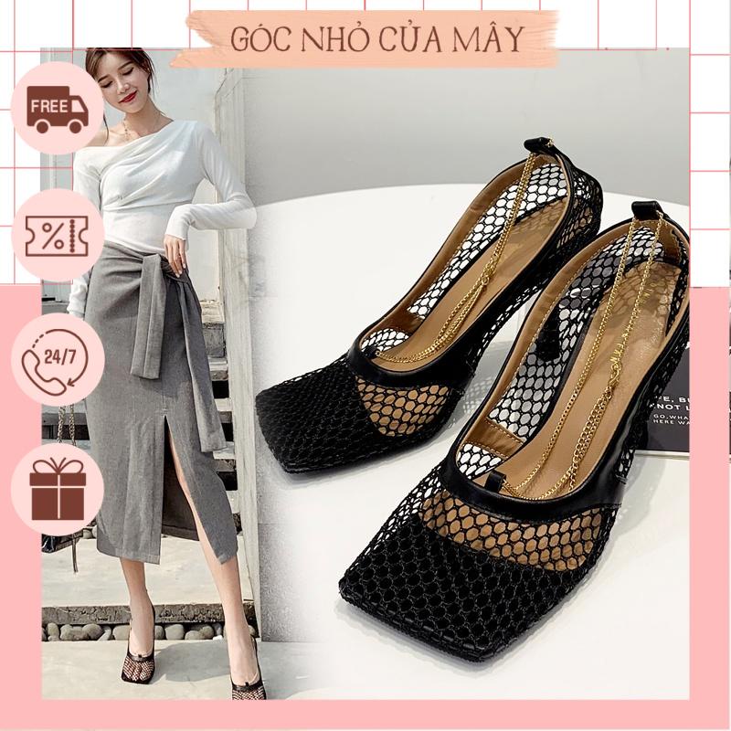 Giày Cao Gót Nữ Phong Cách Âu Mỹ Thời Trang Cho Mùa Hè GNCM2