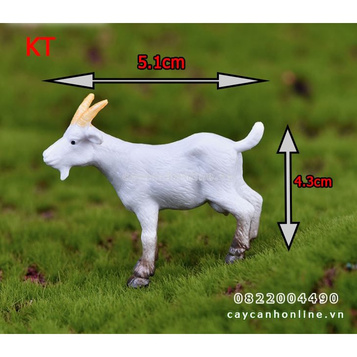 Tượng mô hình con dê trang trí tiểu cảnh sân vườn