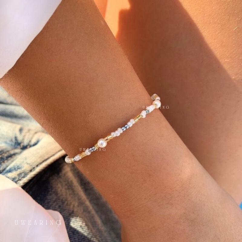 Vòng tay Uwearing mix match phong cách vintage