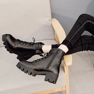 Hàng chuẩn) Boots cổ ngắn,Boots combat,Giày nữ