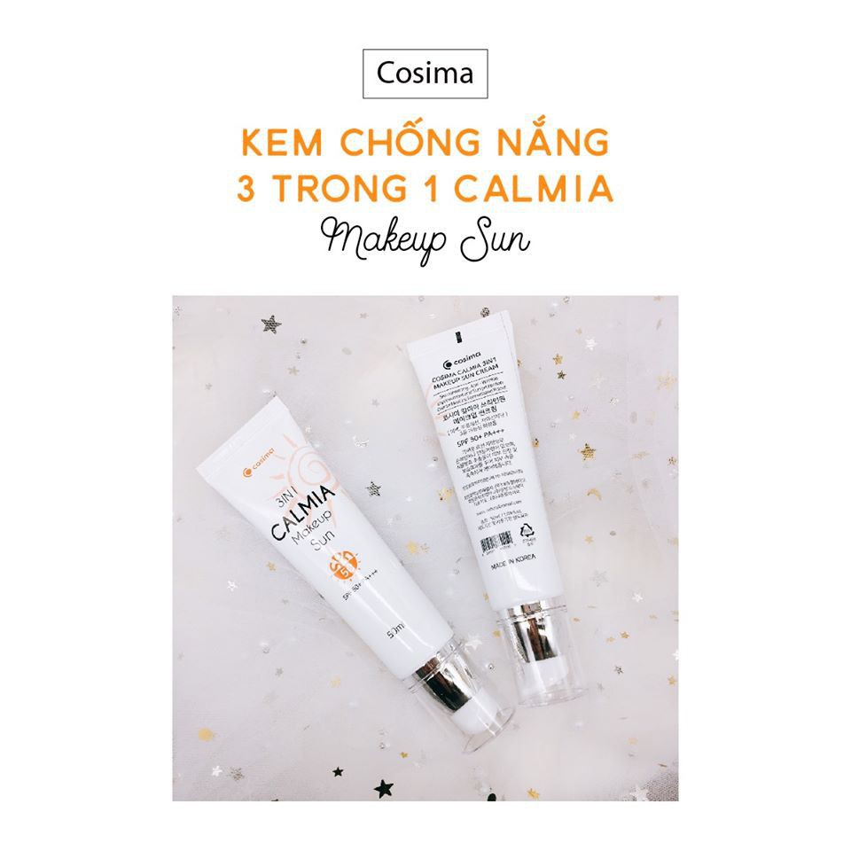 Kem Calmia Make Up Sun Cosima chống nắng, dưỡng da hoàn hảo - CSTOREVN