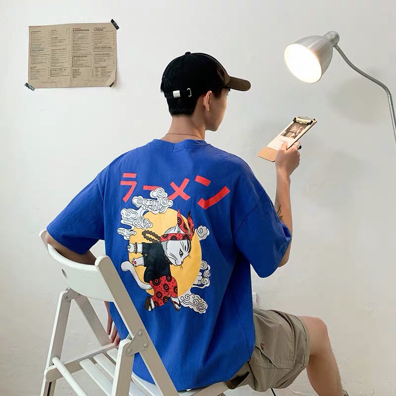 Áo thun tay lỡ unisex form rộng Thỏ Lão Đại nam nữ ulzzang Wind | BigBuy360 - bigbuy360.vn