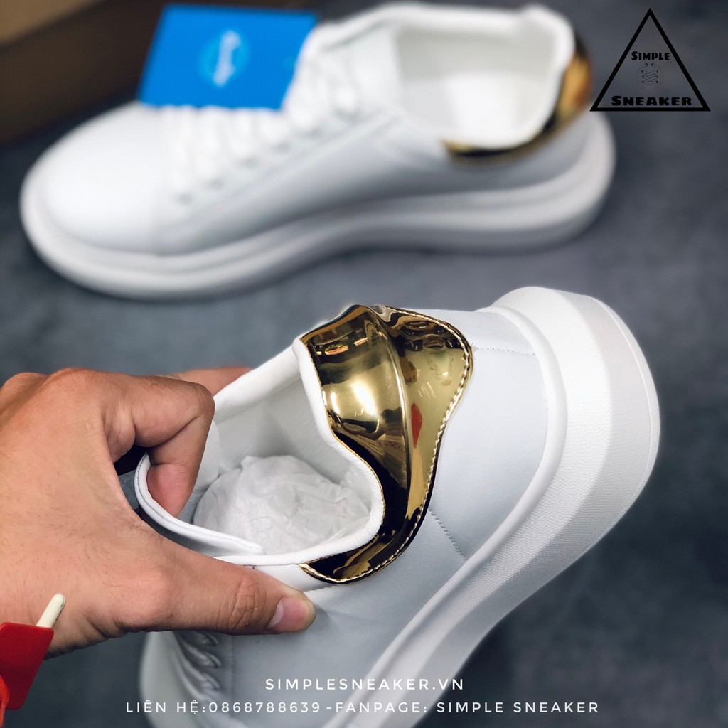 Giày Domba Sneaker Nam Nữ Chính HãngFREESHIP Domba High Point Metallic Gold- Giày Thể Thao Tăng Chiều Cao [H-9117]