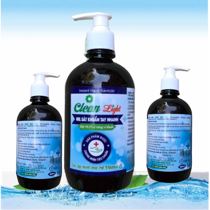 Dung Dịch Sát Khuẩn Tay Nhanh Clean Light - Da Tay Mềm Mại Với Vtamin E - Chai 500ml | BigBuy360 - bigbuy360.vn