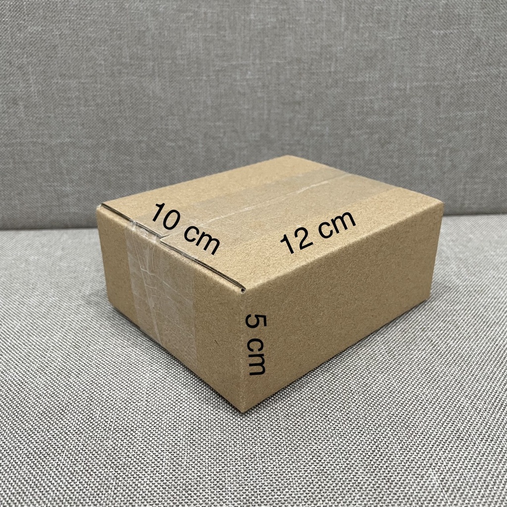 [size 12x10x5cm] Hộp carton gói hàng - Combo 5 hộp