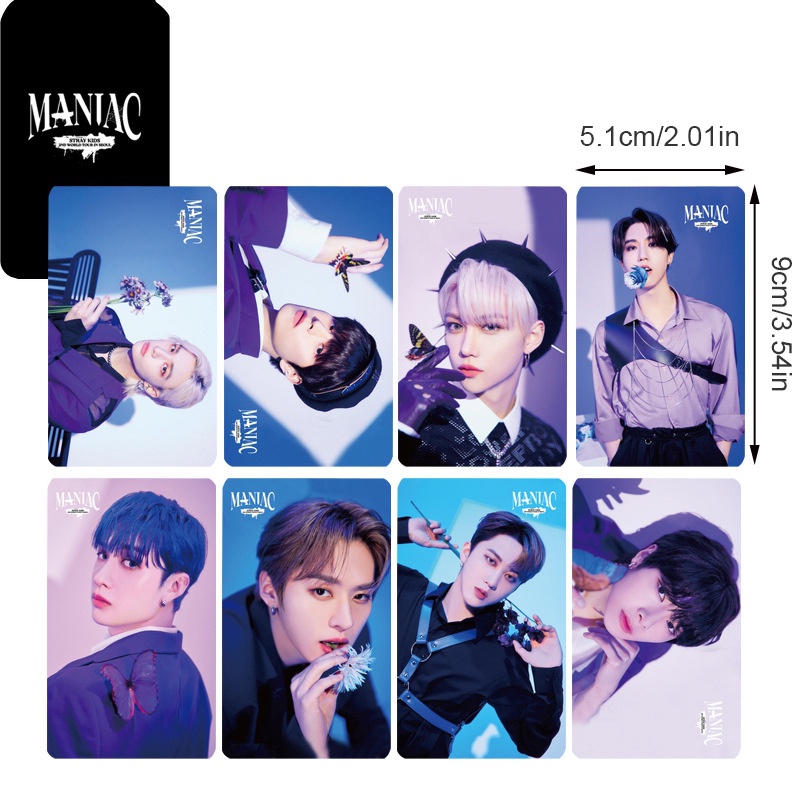 Set 8 Thẻ Ảnh Lomo Các Thành Viên Nhóm Nhạc Kpop Stray Kids