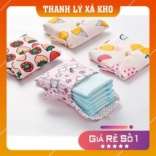 [XẢ KHO] Túi Vải Đa Năng Đựng Băng Vệ Sinh Trong Ngày Dâu Rụng