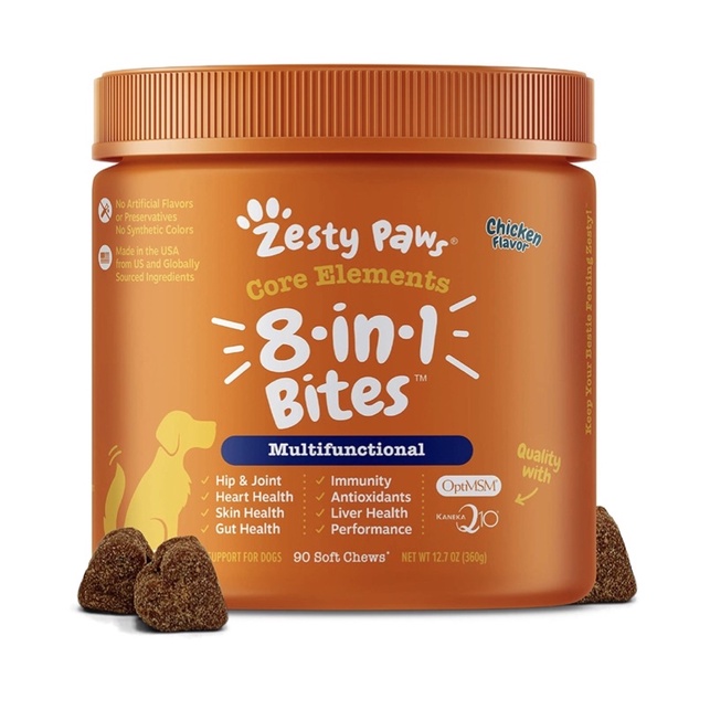 Viên Vitamin Zesty Paws Vitamin 8in1 và các sp khác dành cho chó USA