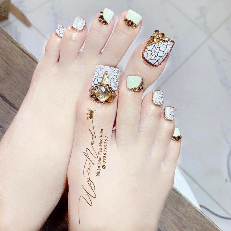 Sơn nứt trắng hanbi [ Mới Về ], anannails phụ liệu nail