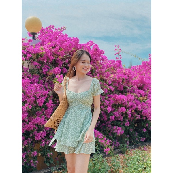 Jumsuit hoa hai tầng  REVER CLOTHINGS Mimosa Jumsuit